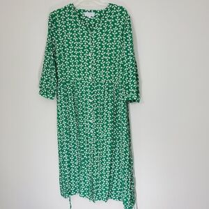 Cotswold Collections Green Floral Midi Dress, Size 14